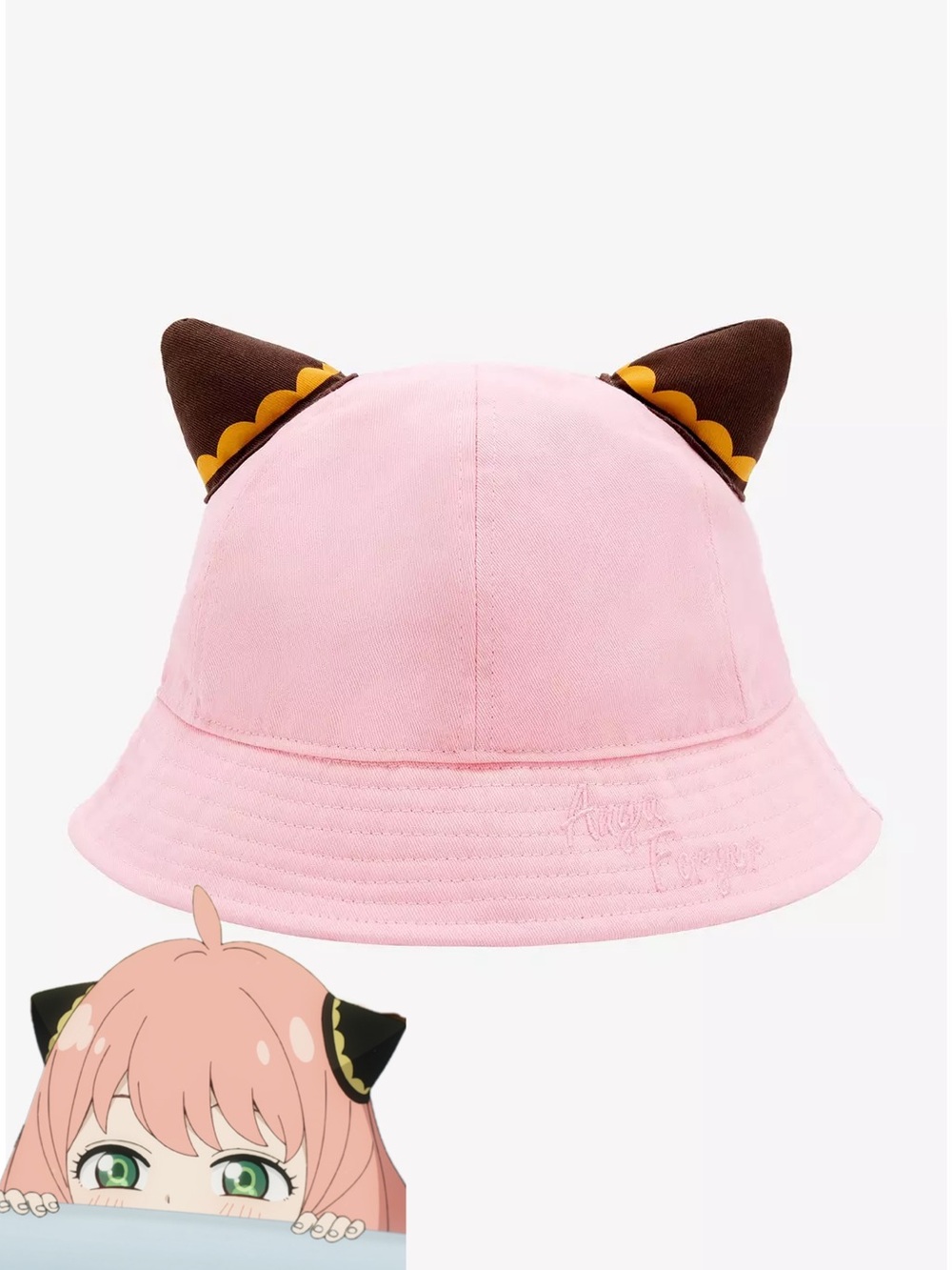 SOLD OUT Pink Anya Forger Spy x Family Bucket Hat Hair with her iconic Cones